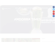Tablet Screenshot of andorratimes.com